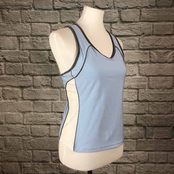 Nike FIT Light Blue Keyhole Racerback Active Tank - Picture 2 of 5